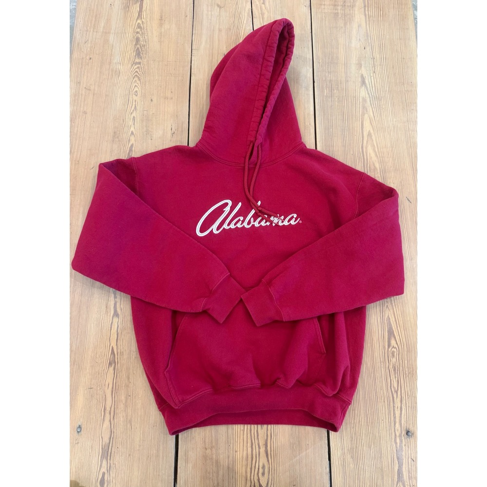Alabama Crimson Tide Script Logo Hoodie Sweatshirt Womens Medium